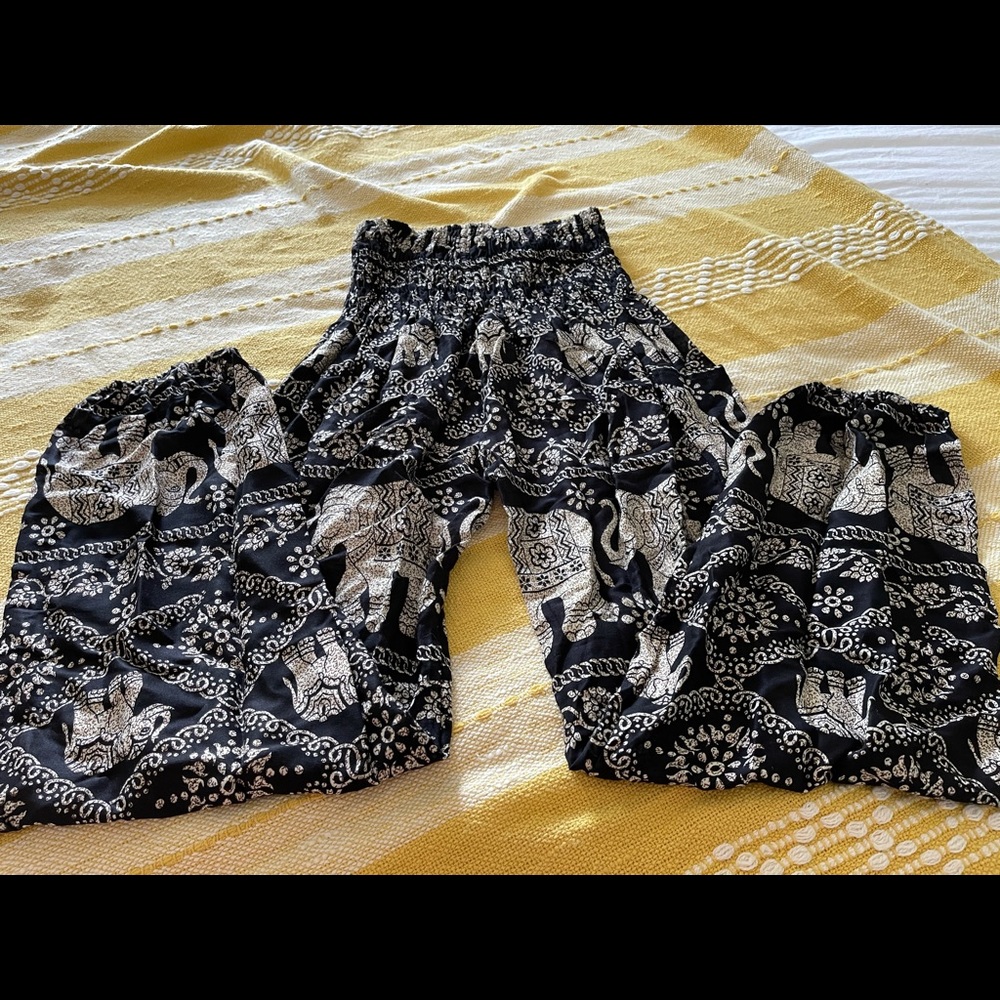 SOLD!!    2 pairs of harem style pants - price is for both